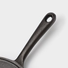 Сковорода-оладница чугунная, d=19,5 см, чугунная ручка, цвет чёрный - Фото 5