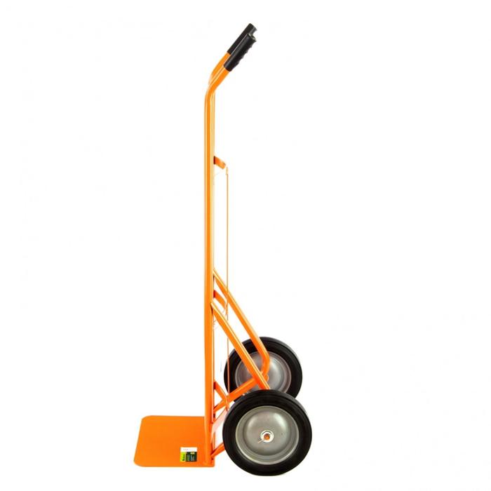 Тележка ручная, двухколёсная: груз/п 130 кг, оранжевая - фото 1882163040