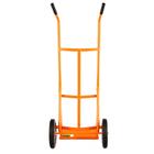 Тележка ручная, двухколёсная: груз/п 130 кг, оранжевая - Фото 4