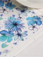 Дорожка на стол Этель «Незабудки» 30×70 см, 100% хлопок, саржа 190 г/м², белая/голубая - Фото 3