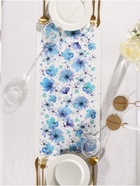 Дорожка на стол Этель «Незабудки» 30×70 см, 100% хлопок, саржа 190 г/м², белая/голубая - Фото 10