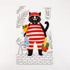 Полотенце кухонное «Доляна. Кот», 35×60 см, 100% хлопок, 160 г/м² 5423142