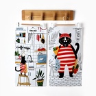 Набор кухонных полотенец Доляна «Котик на кухне» 35×60 см-2 шт., 100% хл - Фото 3