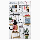 Набор кухонных полотенец Доляна «Котик на кухне» 35×60 см-2 шт., 100% хл - Фото 8