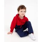 Костюм(толстовка, брюки) KAFTAN "Basic line" р.36 (134-140), индиго, красн - фото 25442696