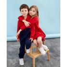 Костюм(толстовка, брюки) KAFTAN "Basic line" р.36 (134-140), индиго, красн - фото 25442697