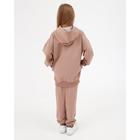 Комплект (толстовка, брюки) KAFTAN "Basic line" размер 40 (158-164), цвет кофе, oversize - фото 48223042