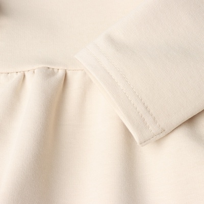 Платье с рюшами для девочки KAFTAN: Basic line, цвет кремовый, рост 110-116 см