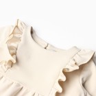 Платье для девочки с рюшей KAFTAN "Basic line", размер 34 (122-128), цвет кремовый - Фото 7