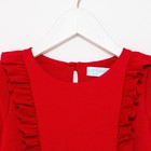 Платье для девочки с рюшей KAFTAN «Basic line», размер 32 (110-116), цвет красный 6074844