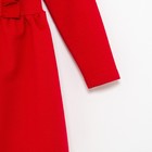 Платье для девочки с рюшей KAFTAN «Basic line», размер 32 (110-116), цвет красный 6074844