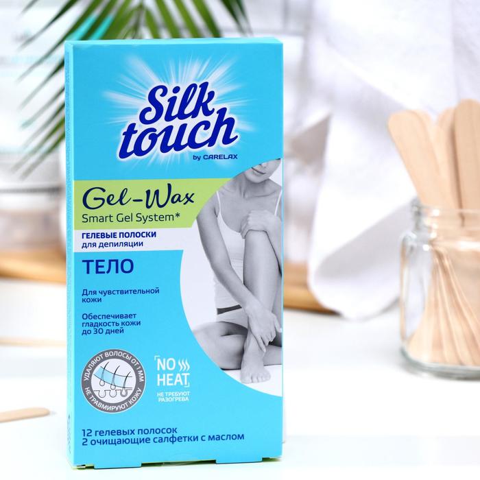 Восковые полоски для депиляции Carelax Silk Touch Gel-wax для тела, 12 шт. - Фото 1