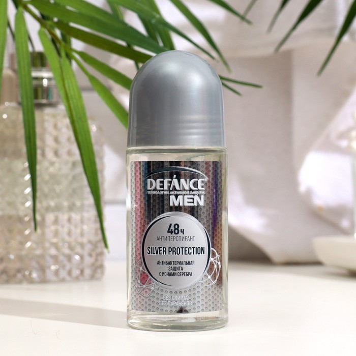 Дезодорант мужской Defance Silver protection, шариковый, 50 мл - Фото 1