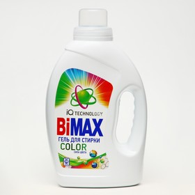 Жидкое средство для стирки BiMax Color Iq smart, гель, для разноцветных тканей, 1.3 л