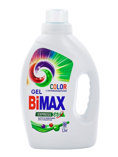 Жидкое средство для стирки BiMax Color Iq smart, гель, для разноцветных тканей, 1.3 л