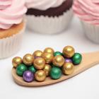 Посыпка кондитерская с глиттером «Блеск» зеленый, золото, фиолетовый, 50 г - Фото 2