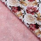 Бумага глянцевая двусторонняя "Цветы" белые, 0,5 х 0,7 м (комплект 10 шт) - фото 36415478