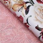 Бумага глянцевая двусторонняя "Цветы" белые, 0,5 х 0,7 м (комплект 10 шт) - фото 36415479