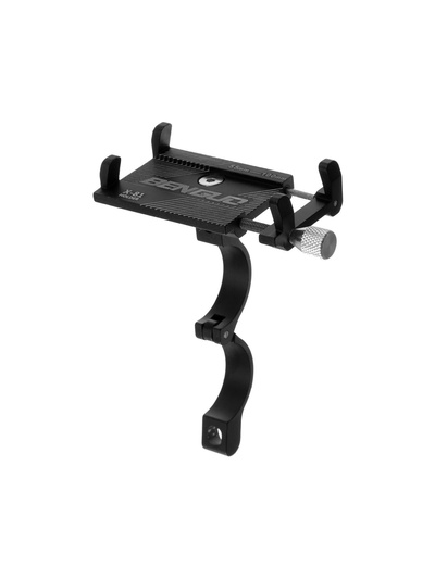 Держатель для телефона на велосипед, алюминиевый, до 185×100 мм, чёрный