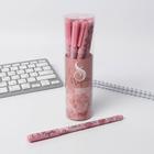 Ручка с колпачком и нанесением soft-touch «С 8 Марта», синяя паста, 0,7 мм, цена за 1 шт - Фото 1