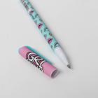 Ручка с колпачком и нанесением soft-touch Totally fine, синяя паста, 0,7 мм, цена за 1 шт - Фото 4