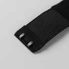 Застёжка-удлинитель для бюстгальтера, 3 ряда 2 крючка, 3,2 × 10,5 см, 5 шт, цвет чёрный - фото 9570685