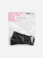 Застёжка для бюстгальтера, удлинитель, 3 ряда 2 крючка, 3.2×10.5 см, 5 шт., чёрная - Фото 7