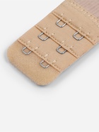 Застёжка для бюстгальтера, удлинитель, 3 ряда 2 крючка, 3.2×10.5 см, 5 шт., бежевая - Фото 4