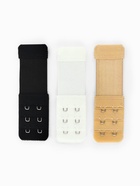 Застёжка для бюстгальтера, удлинитель, 3 ряда 2 крючка, 3.2×10.5 см, 3 шт. - Фото 5