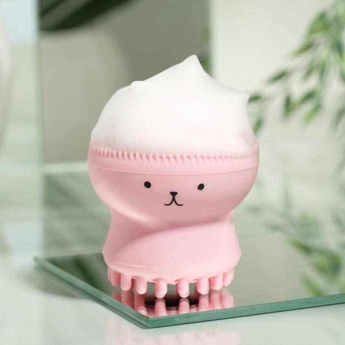 Щёточка для умывания «Будь красоткой!», 6 х 5 см 21687