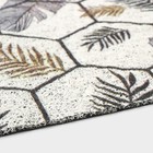 Коврик придверный грязезащитный Доляна «Топ», 60×90 см, цвет серый - Фото 4