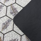Коврик придверный грязезащитный Доляна «Топ», 60×90 см, цвет серый - Фото 5