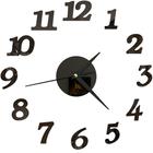 Часы-наклейка, серия: DIY, "Ясмина", плавный ход, d-45 см, секундная 12 см, цифра 7.5 х 5 см - фото 109237749