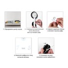 Часы настенные интерьерные «Эмин», 3D, наклейка, d=50 см, цифры 7.5×5 см - Фото 4