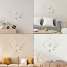 Часы настенные интерьерные «Биенн», 3D, наклейка, бесшумные, плавный ход, d=45 см - Фото 2