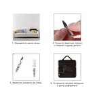 Часы настенные интерьерные «Биенн», 3D, наклейка, бесшумные, плавный ход, d=45 см - Фото 3