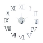 Часы-наклейка, серия: DIY, "Аннита", дискретный ход, d-50 см, сек.стрелка 12 см, АА, серебро - фото 295108578
