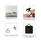 Часы настенные интерьерные большие, 3d «Давис», плавный ход, d-45 см - Фото 7