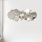 Наклейки интерьерные "Пузырьки", зеркальные, декор на стену, d от 2 до 15 см, 32 эл - фото 9191177