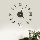 Часы-наклейка, серия: DIY, "Ноты", d-45 см - фото 6389735