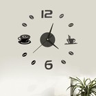 Часы-наклейка "Время кофе", d-50 см - Фото 3