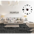 Часы настенные интерьерные для кухни, 3d «Время кофе», большие, d=50 см, чёрные - Фото 12