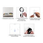 Часы настенные интерьерные большие, 3d "Парикмахер", наклейка, d-45 см - Фото 2