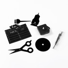 Часы настенные интерьерные «Парикмахер», 3D, наклейка, большие, d=45 см - Фото 4