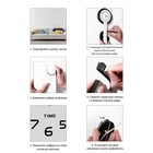 Часы настенные интерьерные «Парикмахер», 3D, наклейка, большие, d=45 см - Фото 5