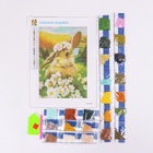 Алмазная мозаика с полным заполнением на холсте «Зайка», 20 х 30 см - Фото 5