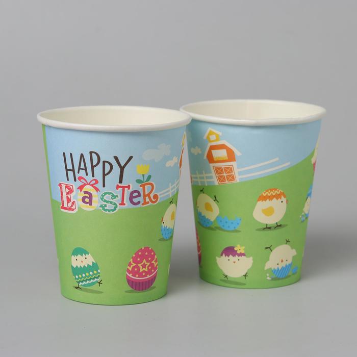 Стакан бумажный «Счастливой Пасхи», набор 6 шт. - Фото 1