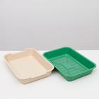 Туалет средний с сеткой 36 х 26 х 6,5 см, светло-зелёный/бежевый - Фото 5