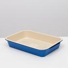 Туалет средний с сеткой 36 х 26 х 6,5 см, бежевый/тёмно-синий - Фото 2