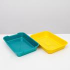 Туалет средний с сеткой 36 х 26 х 6,5 см, жёлтый/бирюзовый - Фото 5